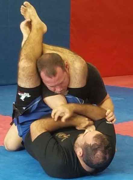 grappling demonstration in Mike Price's adult self defense class